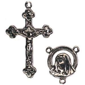  Rosary Metal Charms  Antique Silver