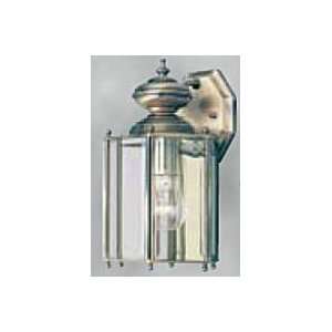   Light Wall Lantern Antique Solid Brass with Clear Beveled Glass Panels