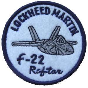 Lockheed Martin F 22 3.25 FELT Patch