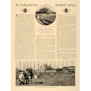 1924 Article Jersey Dairy Cows Cattle Breed R. M. Gow   Original Print 
