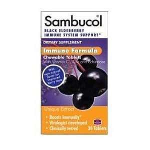  Sambucol Black Elderberry Immune Support Formula Chewable 