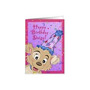  Daisy   Birthday Pup w/ Princess Verse Card Health 