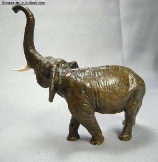 Antique Signed Vienna Bronze Elephant  
