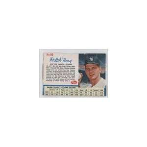  1962 Post #10   Ralph Terry Sports Collectibles