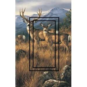  DEER lodge cabin SWITCH PLATE hunt hunting home decor 