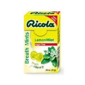  Ricola Breath Mints Sugar Free Lemon Mint Box 12x25 