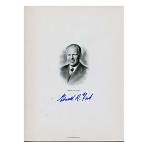  Gerald R. Ford Autographed / Signed 5x7 Postcard 