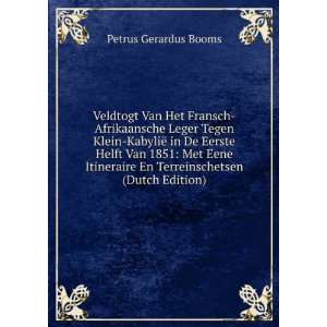   En Terreinschetsen (Dutch Edition) Petrus Gerardus Booms Books