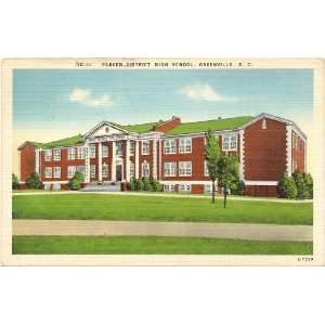   Postcard   Parker District High School   Greenville South Carolina