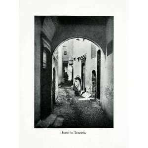  1924 Print Tangiers Tangier Street Arch Morocco Africa 
