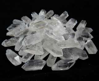 CLEAR QUARTZ POINT 1 2 POLISHED Rough Faceted Natural Crystal Stone 