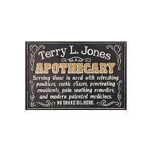  Personalized Apothecary Wooden Sign