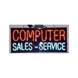  Computer Sales Service Neon Sign 13 x 30