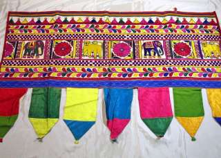 Embroidery Toran Handmade Window Treatment Door Valance  