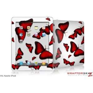  iPad Skin   Butterflies Red   fits Apple iPad by 