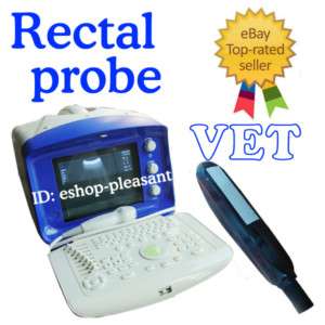 New Veterinary Portable Ultrasound Scanner Vet Rectal Probe  