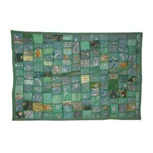   Wall Hanging Tapestry with Fine Old Sari Patch Work