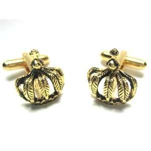  Gold Crown Cufflinks Jewelry