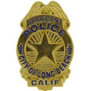  City Of Long Beach Police Badge Pin 1 Arts, Crafts 