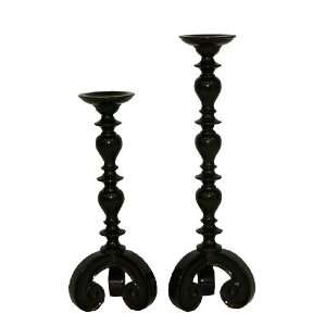 Accents & Occasions Gotti Candleholders, Set of Two High Gloss, 20 1/2 