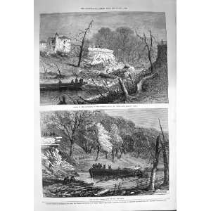   1874 Explosion RegentS Canal Barge Wreck River London