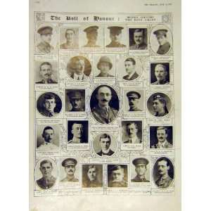   Roll Honour Officers Teutonic Gerbeviller War Ww1 1915
