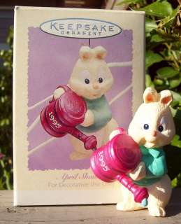   Keepsake Ornament 1995 April Showers Easter QEO8253 Mint+Venice CD