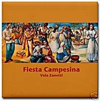 Vela Zanetti Fiesta Campesina Beach Ceramic Art Tile  