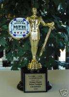 TEXAS HOLD EM POKER AWESOME CHAMPION AWARD TROPHY COOL  
