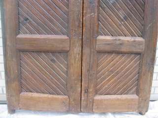 LATIN AMERICAN Antique Vintage Architectural Salvage Wooden DOOR Pair 
