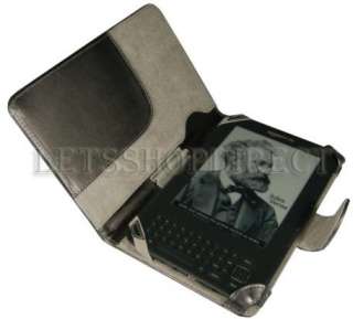  KINDLE 3 GRAY GRAPHITE LEATHER CASE COVER WIFI  