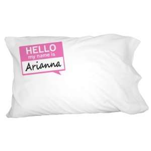  Arianna Hello My Name Is Novelty Bedding Pillowcase Pillow 