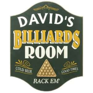  Billiards Room Manchester Design Personalized 18x14 Davis 