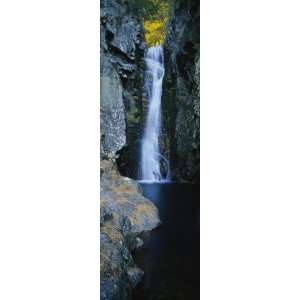 Waterfall in a Forest, Moultonborough, Carroll County, New 