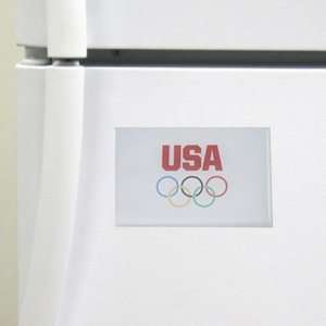  Olympics USA Olympic Team Rings Rectangle Magnet Sports 