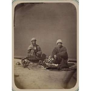  Turkic people,Uzbekistan,commerce,grilling,beef ,c1865 