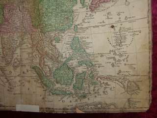 ASIA ARABIA INDIA RUSSIA OLD COL MAP HOMANN 1720 #D735S  