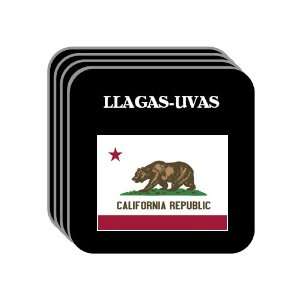  US State Flag   LLAGAS UVAS, California (CA) Set of 4 Mini 