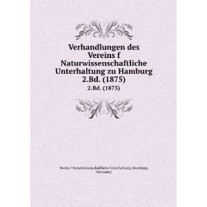   Germany) Verein f Naturwissenschaftliche Unterhaltung (Hamburg Books