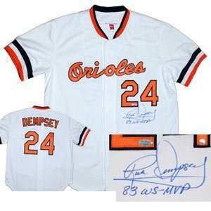 Rick Dempsey Signed Jersey   1983 MitchellNess