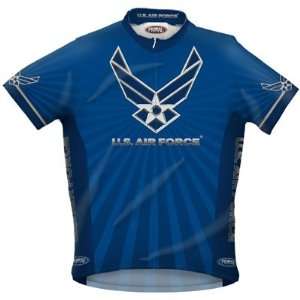  Primal Wear Mens US Air Force Military Short Sleeve Cycling Jersey 