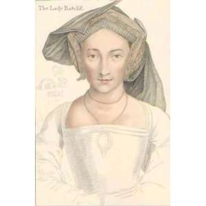  Holbein Head Lady Ratcliff Etching Holbein, Hans Facius, R 