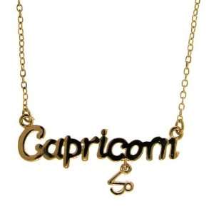   Zodiac Nameplate Necklace, Astrogirl In Gold Cora Hysinger Jewelry