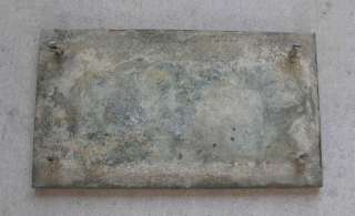 1936 AMOS N ANDY BRONZE CORNER STONE PLAQUE DATED JULY 31, 1936 ONLY 