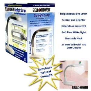  Bell & Howell Sunlight Desk lamp Extends to 26 Inches 