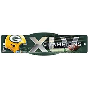  Green Bay Packers Super Bowl XLV 45 Champs Street Sign 