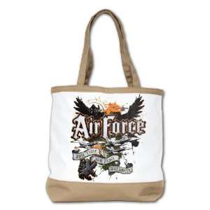  Shoulder Bag Purse (2 Sided) Tan Air Force US Grunge Any 