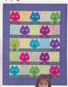 HAPPY CATS ~ CRIB / WALL QUILT ~ PATTERN  