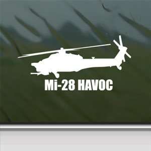  Mi 28 HAVOC White Sticker Military Soldier Laptop Vinyl 