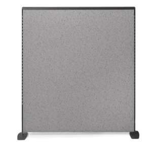  Haze Freestanding Panel with Charcoal Frame 66H x 60W Pewter Haze 